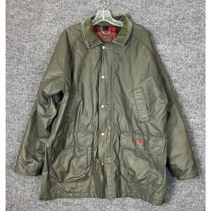 Vintage Woolrich Mens Chore Barn Coat Sz XL Corduroy Collar Made In USA Outdoor